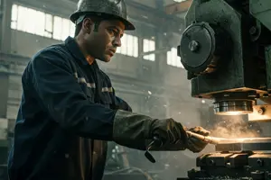        عمال تشغيل ماكينات تجهيز المعادن    